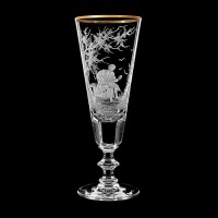  Champagne glass set "Musicians", 180 ml 