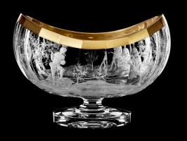  Oval vase-bowl "Musicians", 23 cm 