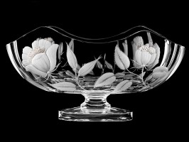  Oval vase-bowl "Flowers", 23 cm  