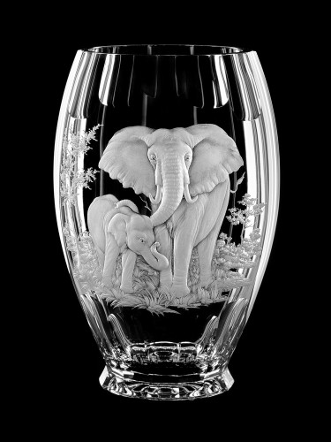  Vase "Elephants", 29 cm 