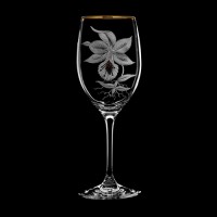  Wine glass set "Orchids", 350 ml 