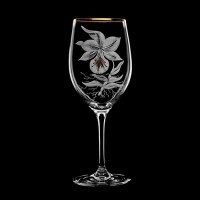 Wine glass set "Orchids", 500 ml 