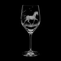  Wine glass set "Horses", 500 ml 