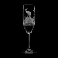  Champagne glass set "Wild animals", 175 ml 