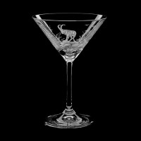  Martini glass set "Wild animals", 180 ml 