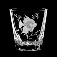  Whiskey glass set "Fish", 310 ml 